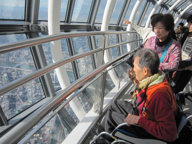 車椅子でも行ける東京スカイツリー旅行 車椅子旅行ツアー実績 心の翼 バリアフリーツアー